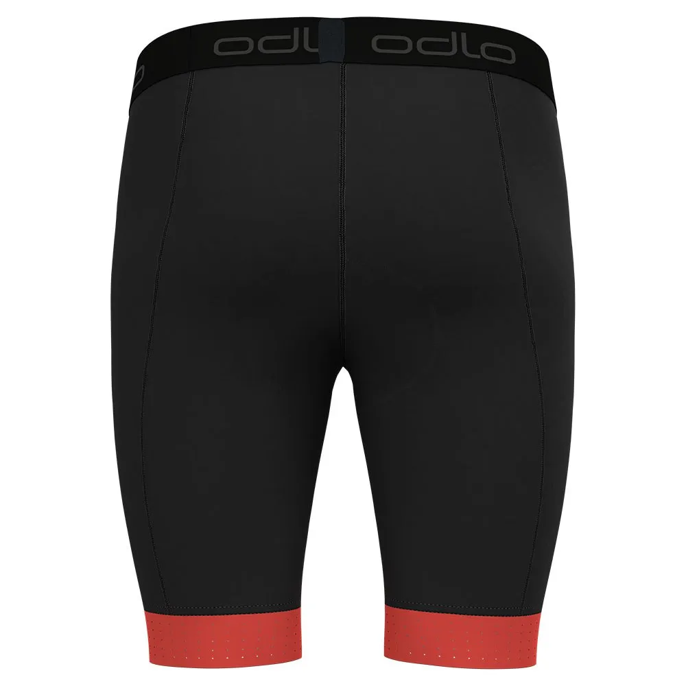 Odlo Zeroweight Kurze Leggings male, Black / firelight Odlo Zeroweight Kurze Leggings male, Black / firelight
