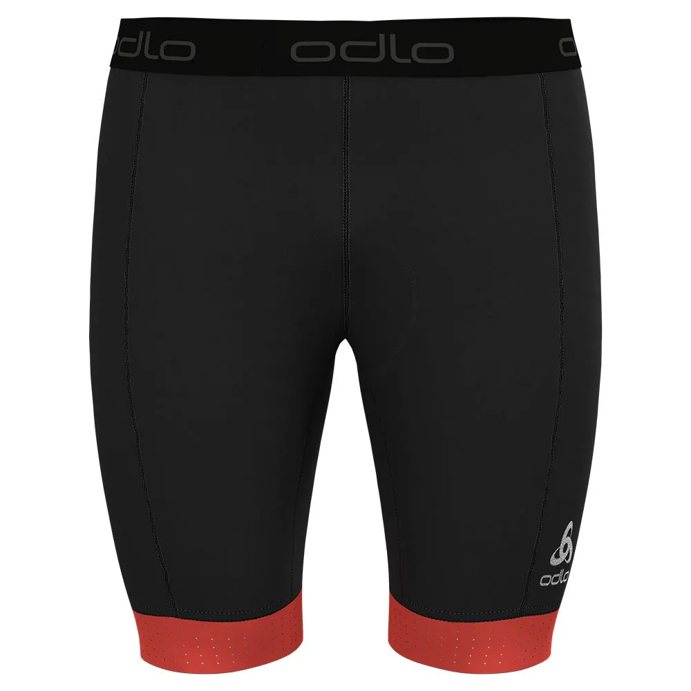 Odlo Zeroweight Kurze Leggings male, Black / firelight Odlo Zeroweight Kurze Leggings male, Black / firelight