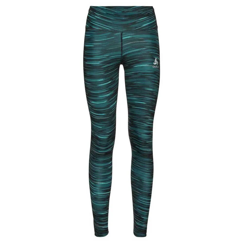 Odlo Zeroweight Print Reflective Leggings female, Balsam Odlo Zeroweight Print Reflective Leggings female, Balsam