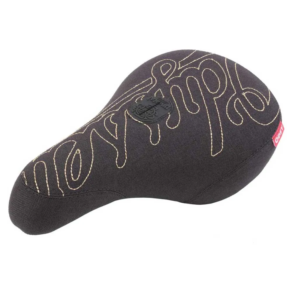Odyssey Big Stitch Fat Sattel, Black / gold, One Size Odyssey Big Stitch Fat Sattel, Black / gold, One Size