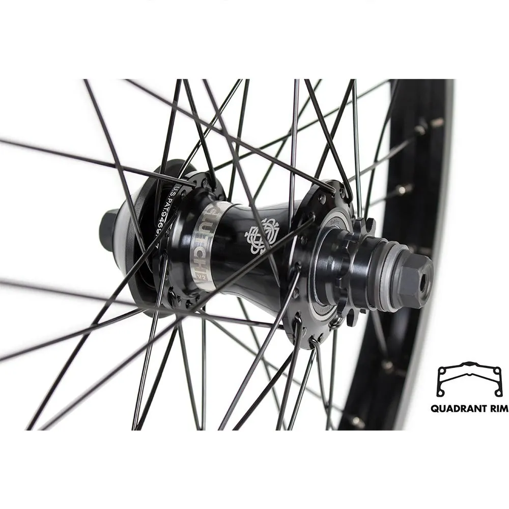 Odyssey Quadrant 20´´ Bmx Hinterrad, Black, 14 x 110mm, 1s Odyssey Quadrant 20´´ Bmx Hinterrad, Black, 14 x 110mm, 1s