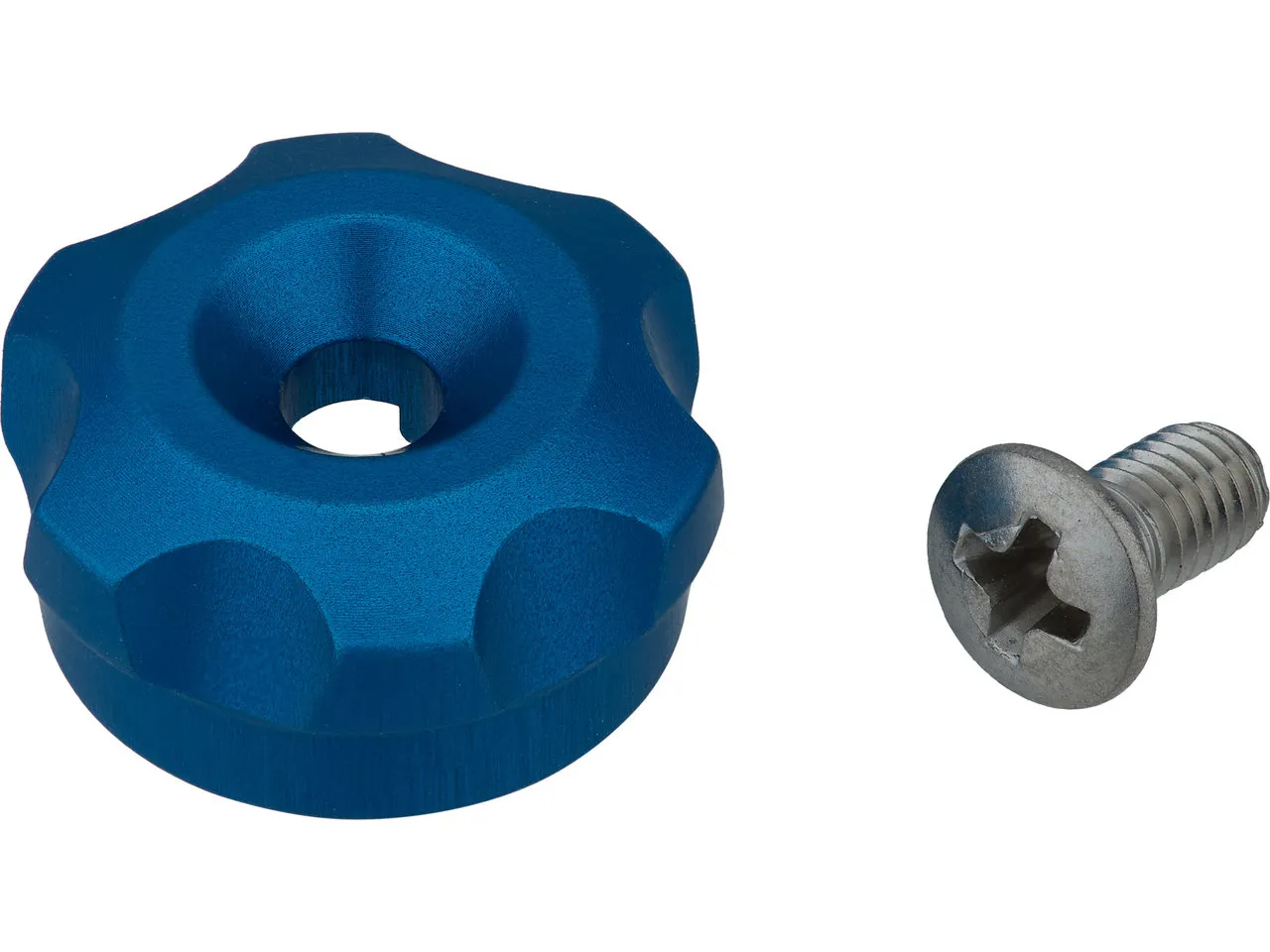 ÖHLINS Low Speed Druckstufen-Einsteller mit Schraube für TTX 22, Blau, one_size ÖHLINS Low Speed Druckstufen-Einsteller mit Schraube für TTX 22, Blau, one_size