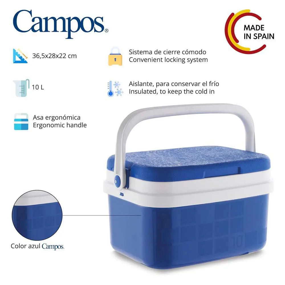 Oem Steife Tragbare Kühlbox 10l, Blue / white, One Size