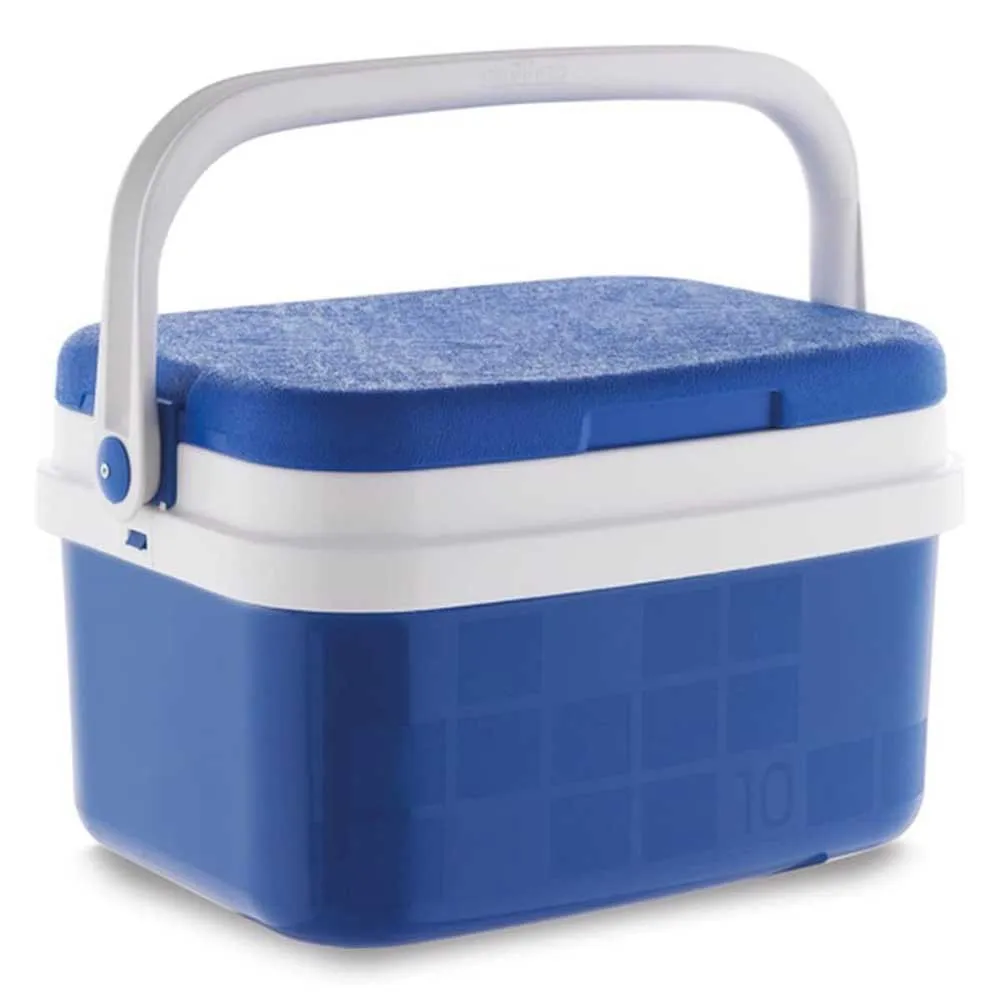 Oem Steife Tragbare Kühlbox 10l, Blue / white, One Size