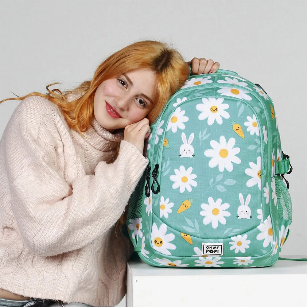 Oh My Pop Blühender Plus Laufender Rucksack, Turquoise Oh My Pop Blühender Plus Laufender Rucksack, Turquoise