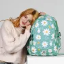 Oh My Pop Blühender Plus Laufender Rucksack, Turquoise