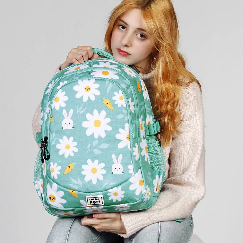 Oh My Pop Blühender Plus Laufender Rucksack, Turquoise Oh My Pop Blühender Plus Laufender Rucksack, Turquoise