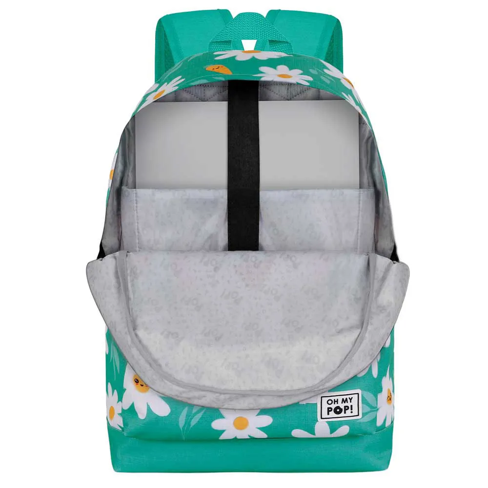 Oh My Pop Blühender Ventilator Hs 2.2 Rucksack, Turquoise