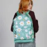 Oh My Pop Blühender Ventilator Hs 2.2 Rucksack, Turquoise