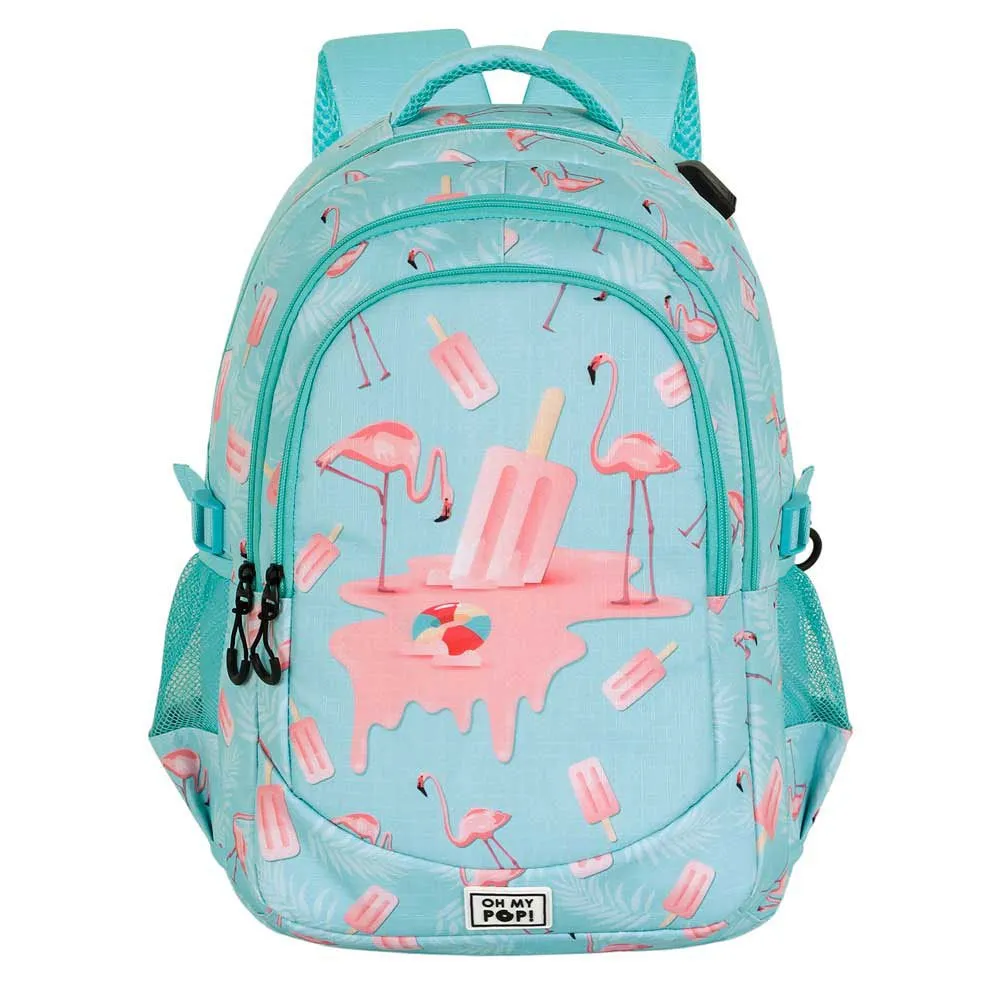 Oh My Pop Eisflamingo Plus Laufen Rucksack, Turquoise Oh My Pop Eisflamingo Plus Laufen Rucksack, Turquoise
