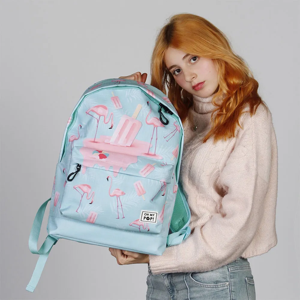 Oh My Pop Eisflamingo-ventilator Hs 2.2 Rucksack, Turquoise Oh My Pop Eisflamingo-ventilator Hs 2.2 Rucksack, Turquoise