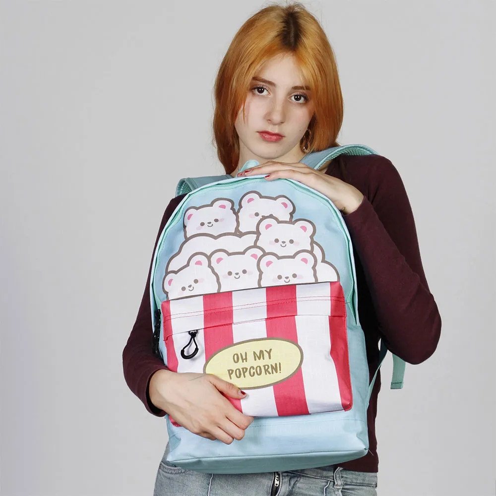 Oh My Pop Popcorn Fan Hs 2.2 Rucksack, Blue Oh My Pop Popcorn Fan Hs 2.2 Rucksack, Blue