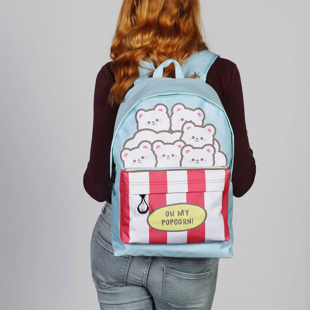 Oh My Pop Popcorn Fan Hs 2.2 Rucksack, Blue Oh My Pop Popcorn Fan Hs 2.2 Rucksack, Blue