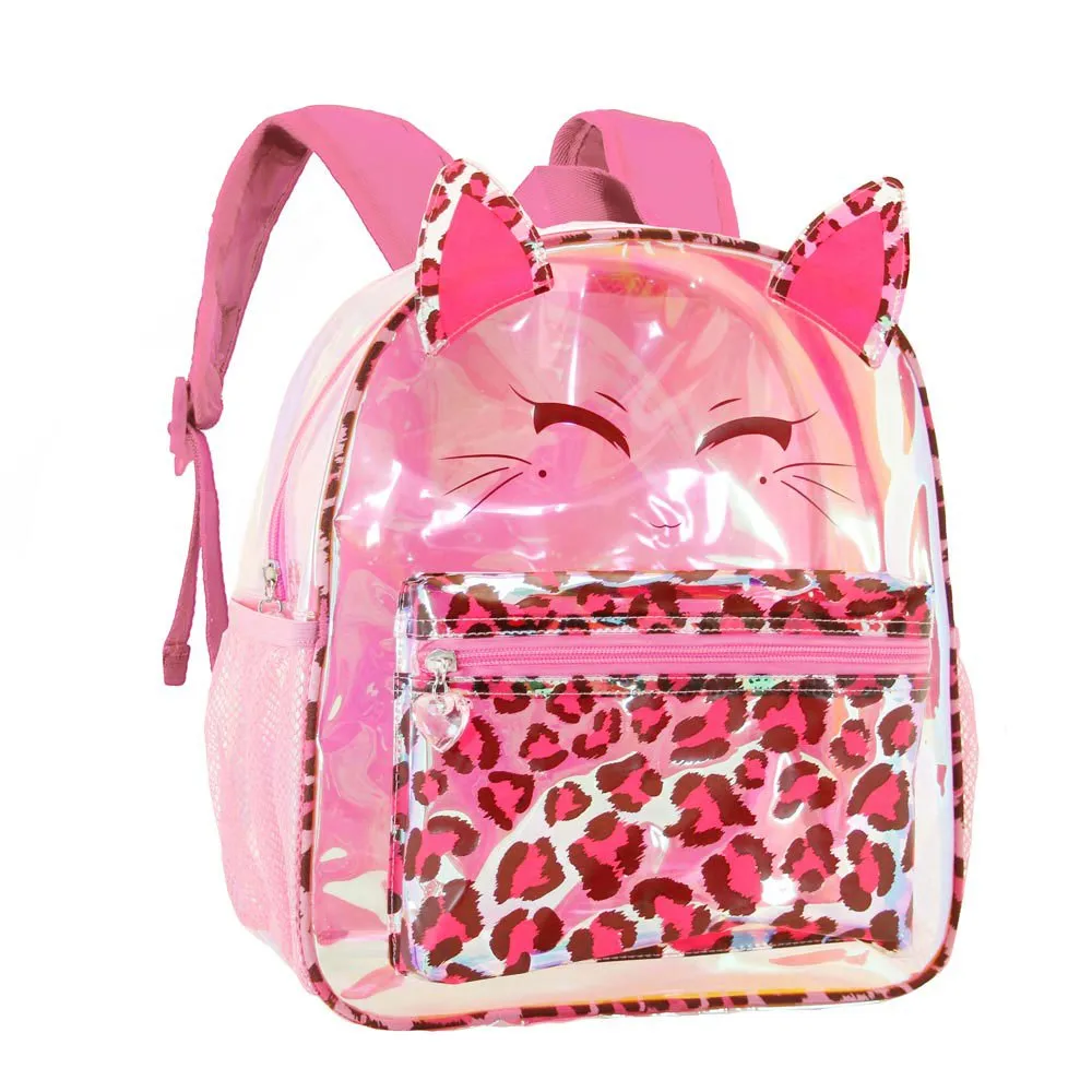 Oh My Pop Small Laser Feline Rucksack, Pink Oh My Pop Small Laser Feline Rucksack, Pink