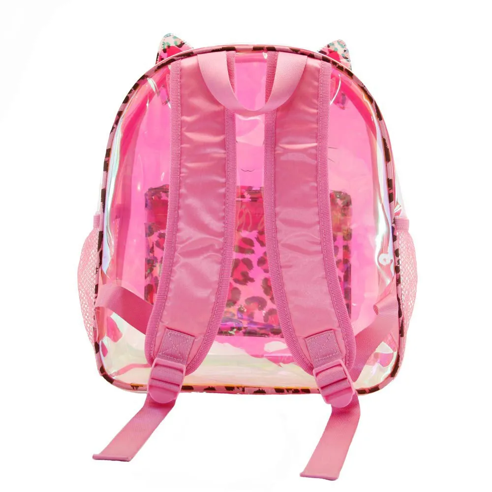 Oh My Pop Small Laser Feline Rucksack, Pink Oh My Pop Small Laser Feline Rucksack, Pink