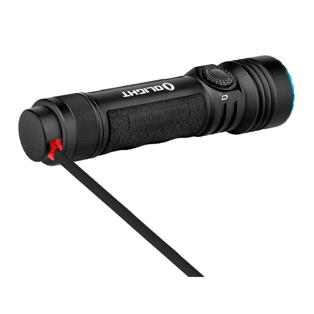 Olight Seeker 4 Pro Cool White Led-taschenlampe, Black, 46000 Lumina