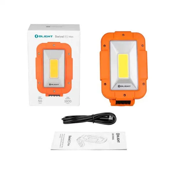 Olight Swivel Pro Max Work Led-taschenlampe, Orange, 1600 Lumina Olight Swivel Pro Max Work Led-taschenlampe, Orange, 1600 Lumina