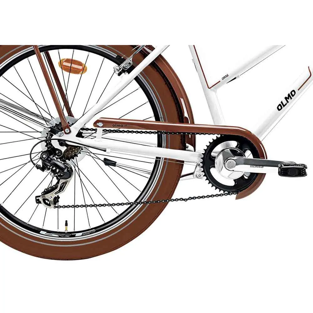 Olmo Darsena 26´´ Ty-300 2024 Fahrrad, White / brown, 46 Olmo Darsena 26´´ Ty-300 2024 Fahrrad, White / brown, 46