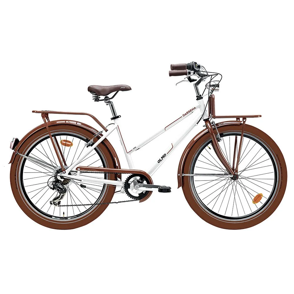 Olmo Darsena 26´´ Ty-300 2024 Fahrrad, White / brown, 46 Olmo Darsena 26´´ Ty-300 2024 Fahrrad, White / brown, 46