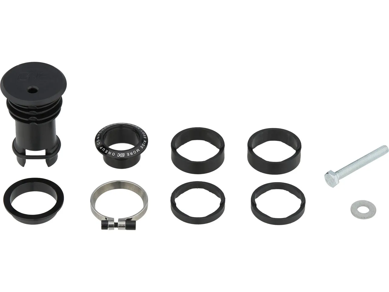 ONE UP COMPONENTS EDC Top Cap Steuersatzkappe mit Preload Kit Vorspanner, Schwarz, one_size ONE UP COMPONENTS EDC Top Cap Steuersatzkappe mit Preload Kit Vorspanner, Schwarz, one_size