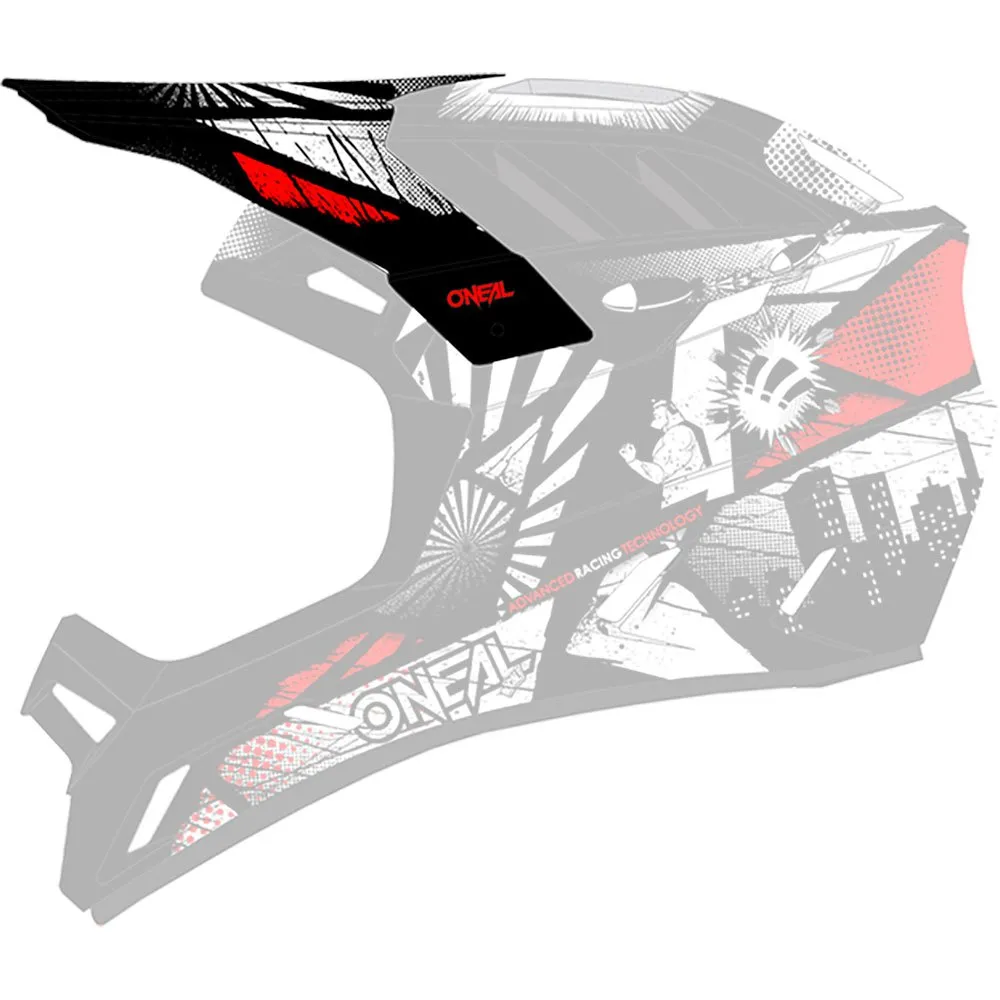 O'Neal Backflip Boom Ersatzvisier Für Helm, Black / white O'Neal Backflip Boom Ersatzvisier Für Helm, Black / white