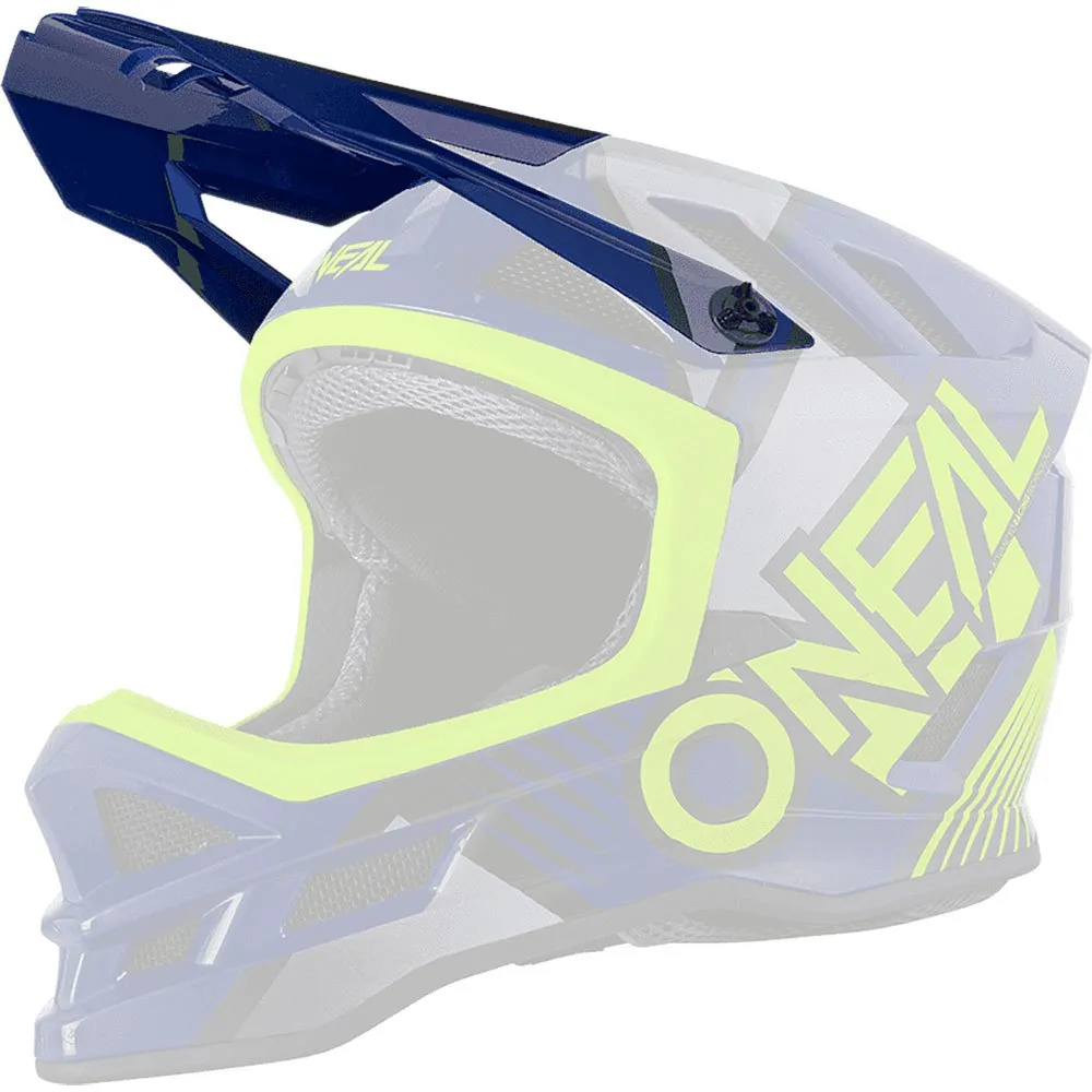 O'Neal Blade Polyacrylite Delta Ersatzvisier Für Helm, Blue / neon yellow O'Neal Blade Polyacrylite Delta Ersatzvisier Für Helm, Blue / neon yellow