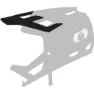 O'Neal Transition Solid Ersatzvisier Für Helm, Black