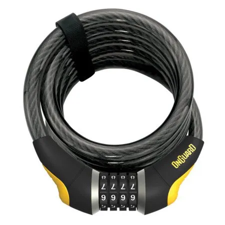 Onguard Antitheft Combo Doberman-185 Cmx15 Mm Kabelschloss, Black / yellow, One Size Onguard Antitheft Combo Doberman-185 Cmx15 Mm Kabelschloss, Black / yellow, One Size