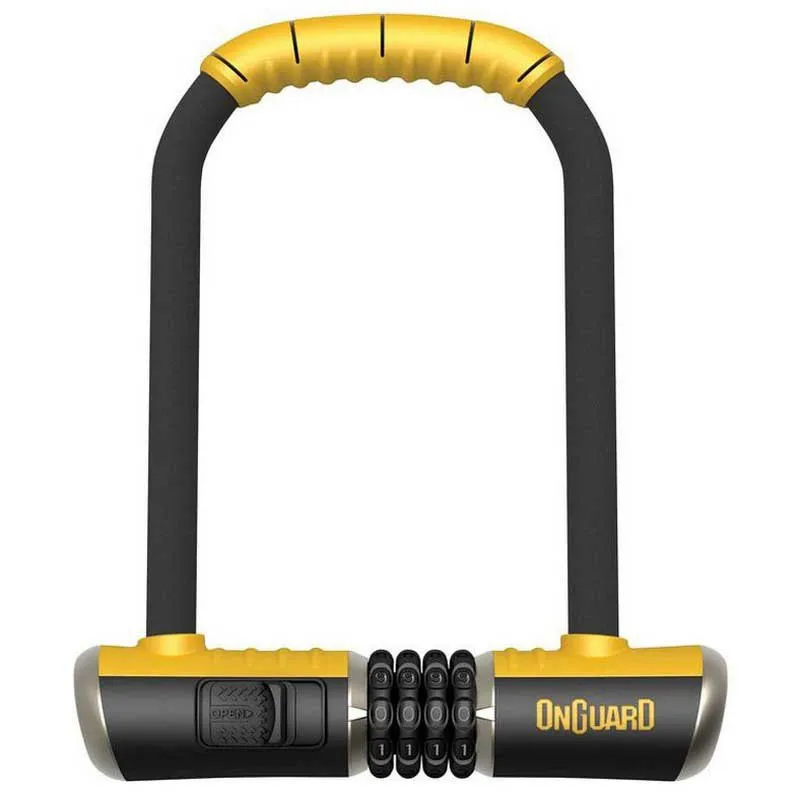Onguard Bulldog Combo Sdr U-lock Combination Number Bügelschloss, Black / yellow, 115 x 230 x 13mm