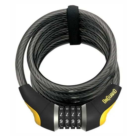 Onguard Kabelschloss Combo Doberman-185cmx12mm Unisex, schwarz, TU
