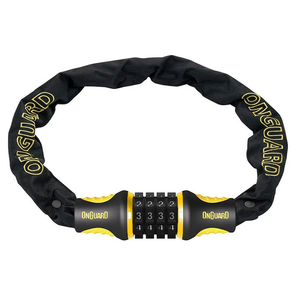 Onguard Mastiff Combo Kettenschloss, Black, 120 x 6mm Onguard Mastiff Combo Kettenschloss, Black, 120 x 6mm