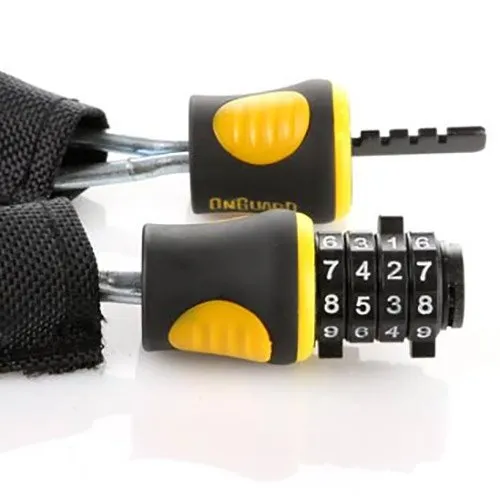 Onguard Mastiff Combo Kettenschloss, Black, 120 x 6mm Onguard Mastiff Combo Kettenschloss, Black, 120 x 6mm