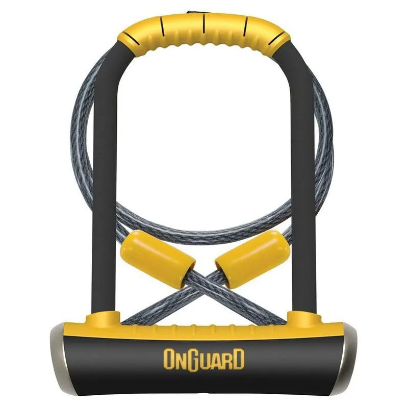Onguard Pitbull Standard Shackle Bügelschloss, Black / yellow, 115 x 230 x 14mm Onguard Pitbull Standard Shackle Bügelschloss, Black / yellow, 115 x 230 x 14mm
