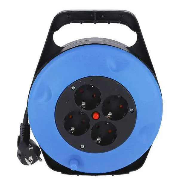 Onlex 4 Sockets 10 M Kabeltrommel, Blue / black, One Size Onlex 4 Sockets 10 M Kabeltrommel, Blue / black, One Size