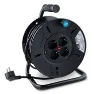 Onlex 4 Sockets 15 M Kabeltrommel, Black, One Size
