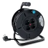 Onlex 4 Sockets 25 M Kabeltrommel, Black, One Size