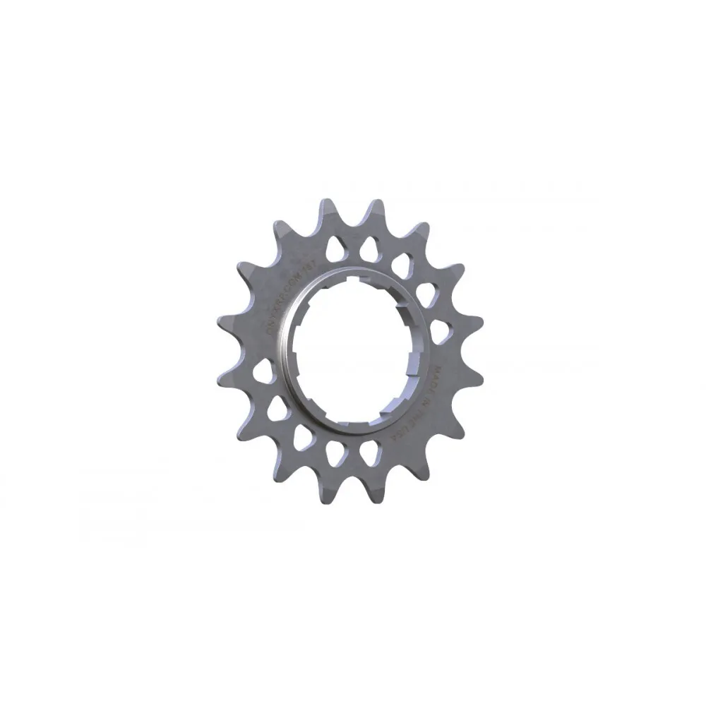 Onyx Ritzel aus rostfreiem Stahl 17 T Unisex, silber, 17 Löcher