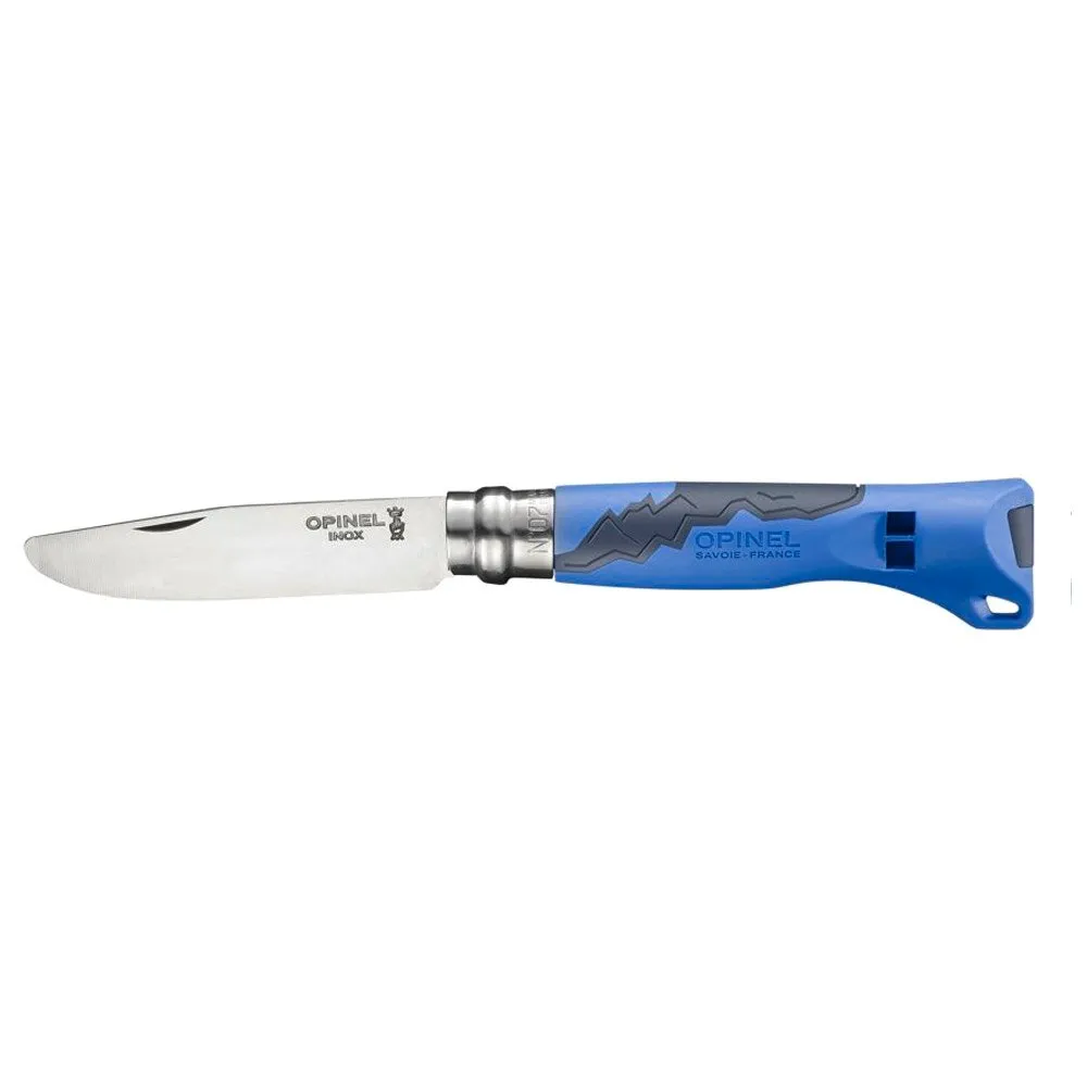 Opinel No 07 Outdoor Junior Whistle Taschenmesser, Blue, One Size Opinel No 07 Outdoor Junior Whistle Taschenmesser, Blue, One Size