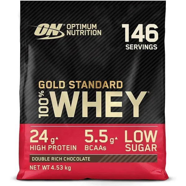 Optimum Nutrition Gold Std 100% Molkenprotein Doppelte Schokolade 4500g Optimum Nutrition Gold Std 100% Molkenprotein Doppelte Schokolade 4500g