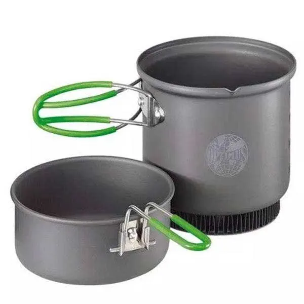 Optimus Terra Wochenend-küchenbatterie Er 950ml, Grey / green, One Size