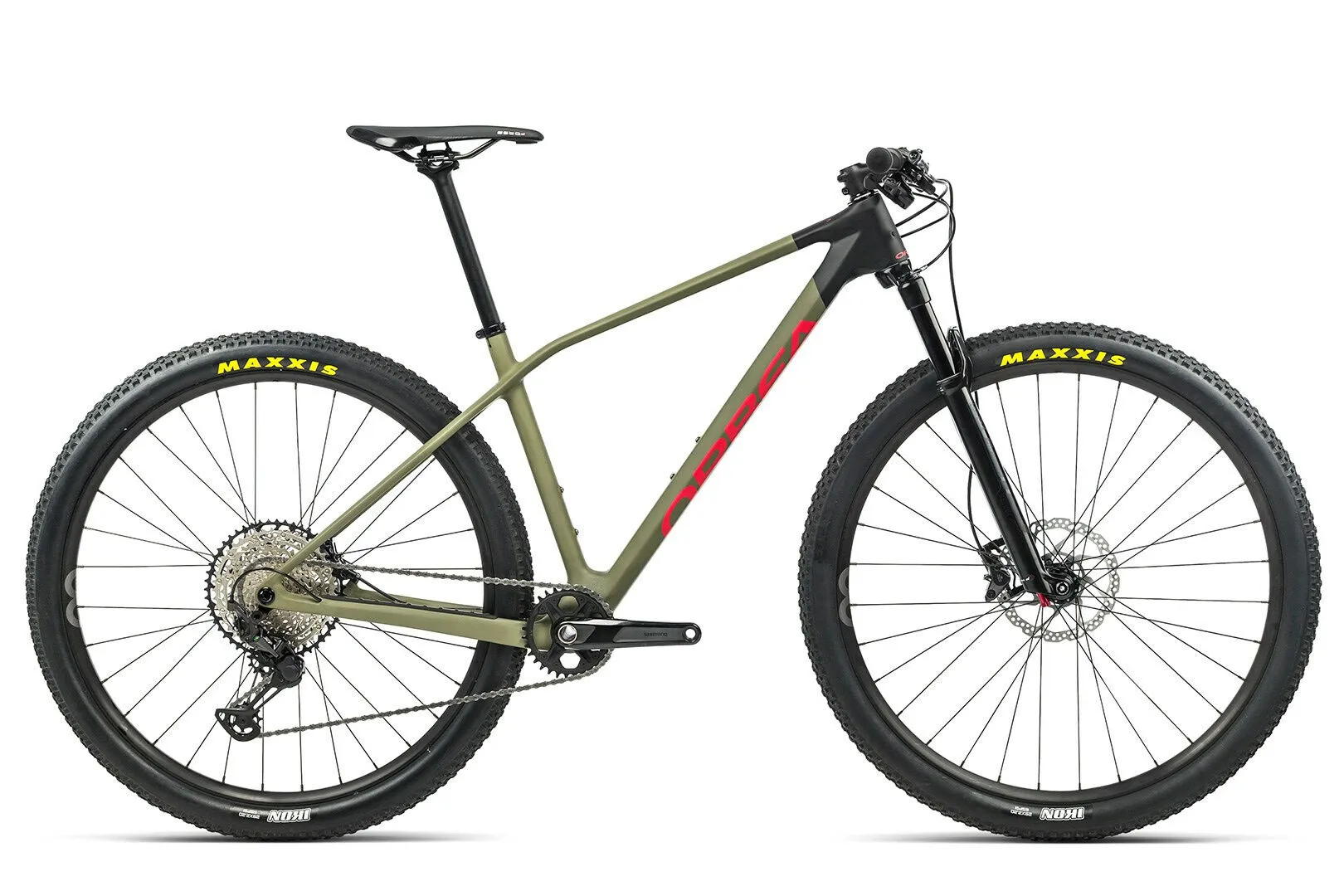 Orbea ALMA M30 Savage Green, Bright Red (Matte) 29" Diamant, Olivgrün, L
