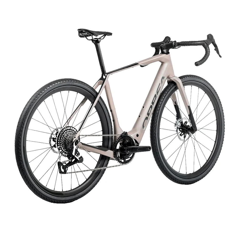 Orbea Denna M31e Rival Xplr Etap Axs 2025 Elektrisches Gravelbike, Nickel matt / carbon raw gloss, M, 420Wh Orbea Denna M31e Rival Xplr Etap Axs 2025 Elektrisches Gravelbike, Nickel matt / carbon raw gloss, M, 420Wh