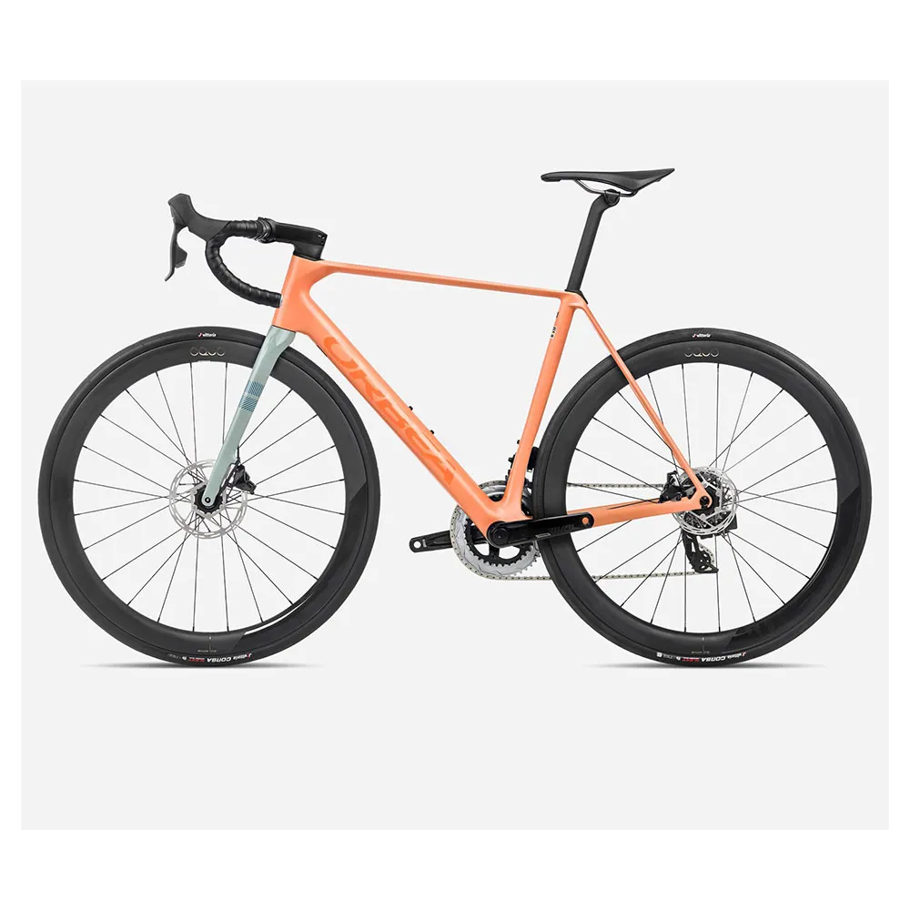 Orbea Orca M31eltd Pwr Rival Etap Axs 2024 Rennrad, Orange cloud matt / stone blue matt / gloss Orbea Orca M31eltd Pwr Rival Etap Axs 2024 Rennrad, Orange cloud matt / stone blue matt / gloss