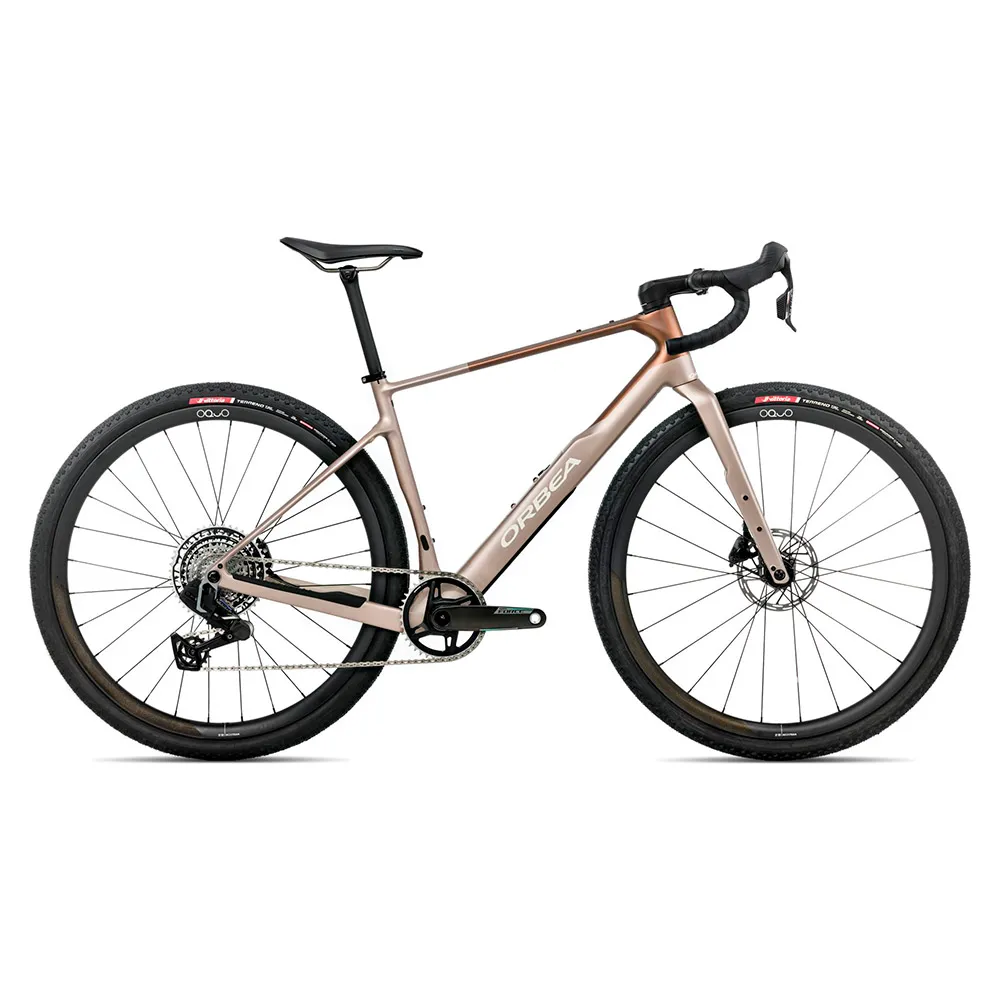 Orbea Terra M21eteam 1x Force Xplr Axs 13s 2026 Gravelbike, Nickel / met cinnamon matt
