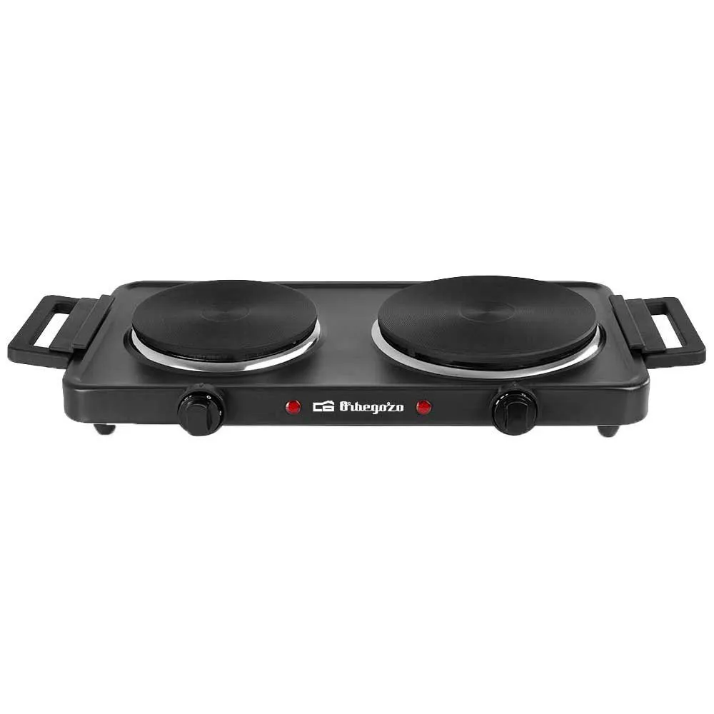 Orbegozo Pe2855 2500w Elektrische Campingküche 2 Brennern, Black, One Size Orbegozo Pe2855 2500w Elektrische Campingküche 2 Brennern, Black, One Size