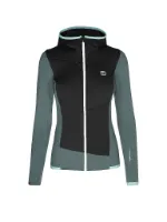Ortovox Damen Fleecejacke Fleece Grid Hoodie petrol Ortovox Damen Fleecejacke Fleece Grid Hoodie petrol