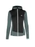 Ortovox Damen Fleecejacke Fleece Grid Hoodie petrol
