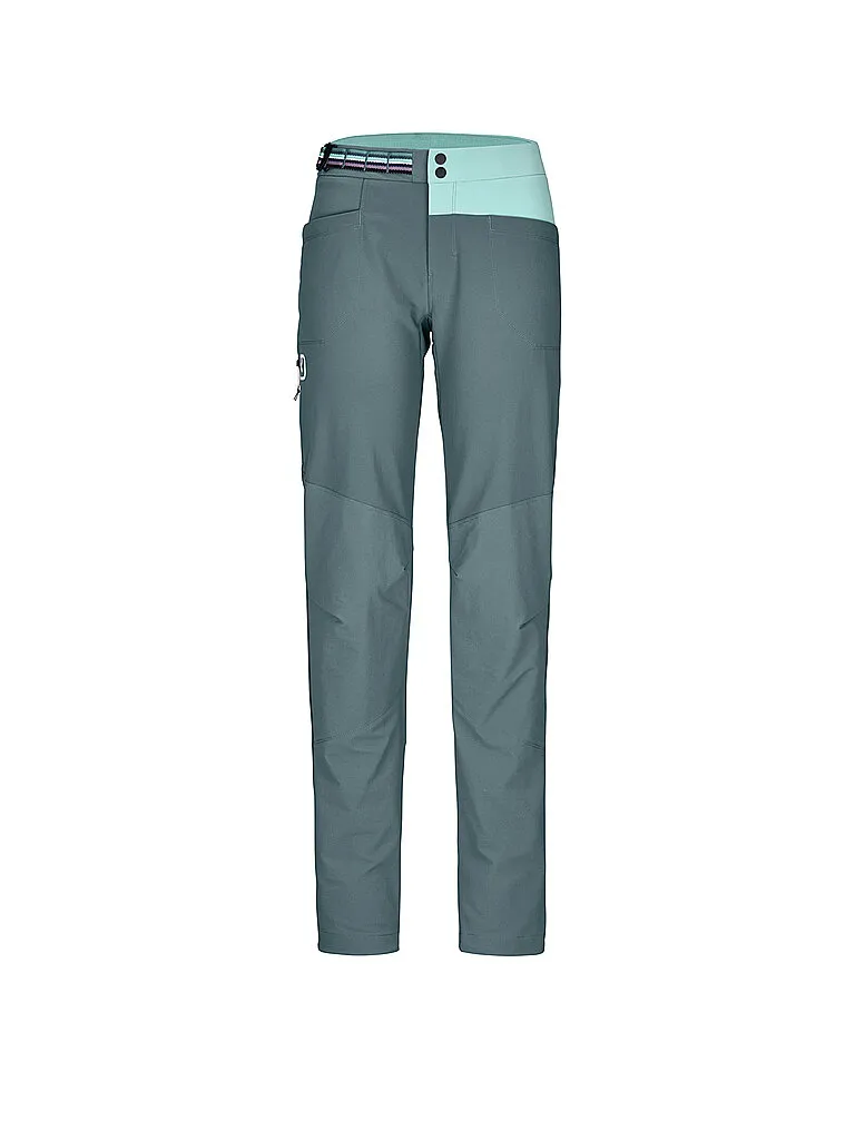 Ortovox Damen Softshell Wanderhose Pala petrol, Grau