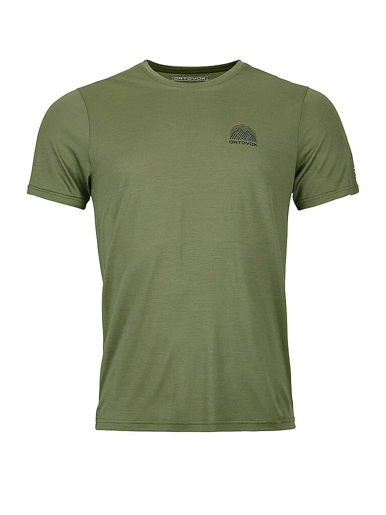 Ortovox Herren Funktionsshirt 120 COOL Tec Stripe, Olive