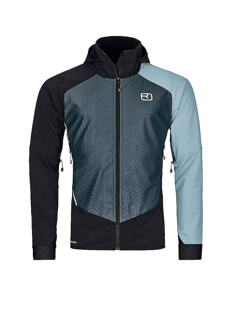 Ortovox Herren Touren Softshelljacke Col Becchei Hoodie petrol Ortovox Herren Touren Softshelljacke Col Becchei Hoodie petrol